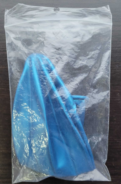 Balon latex jumbo albastru metalizat 83 cm [4]