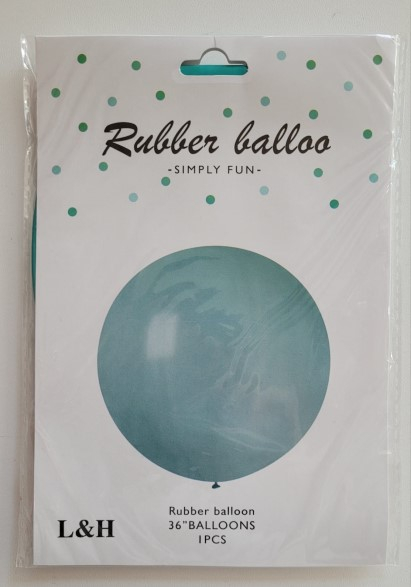 Balon latex jumbo aqua green 65 cm [5]