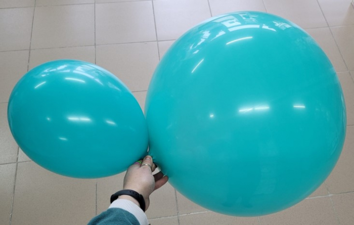 Balon latex jumbo aqua green 65 cm [4]