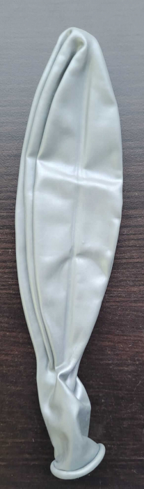 Balon latex jumbo argintiu metalizat 83 cm [3]