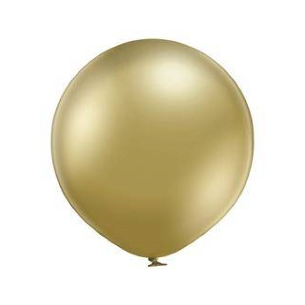 Balon latex jumbo auriu chrome 61 cm