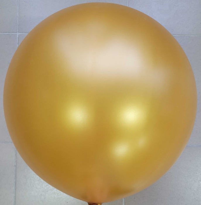 Balon latex jumbo auriu metalizat 83 cm [2]