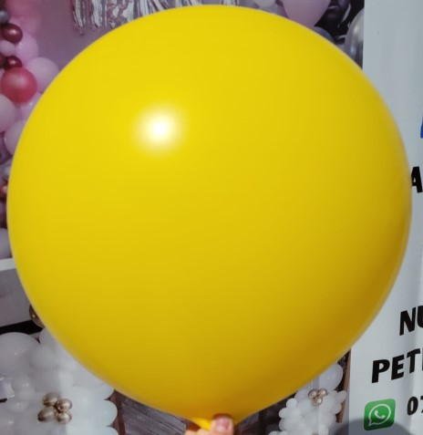 Balon latex jumbo galben 90 cm [3]