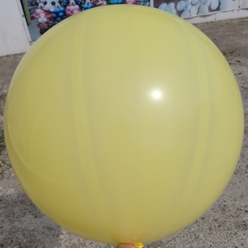 Balon latex jumbo galben mustar 83 cm [3]