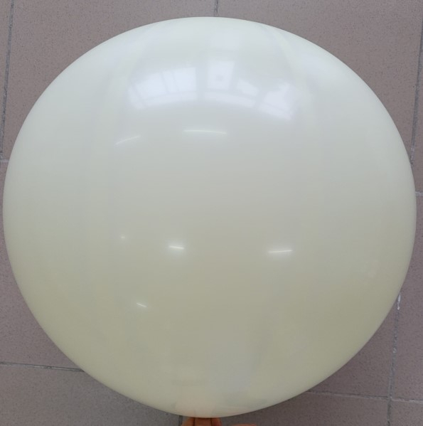 Balon latex jumbo ivoire / ivory 83 cm [2]
