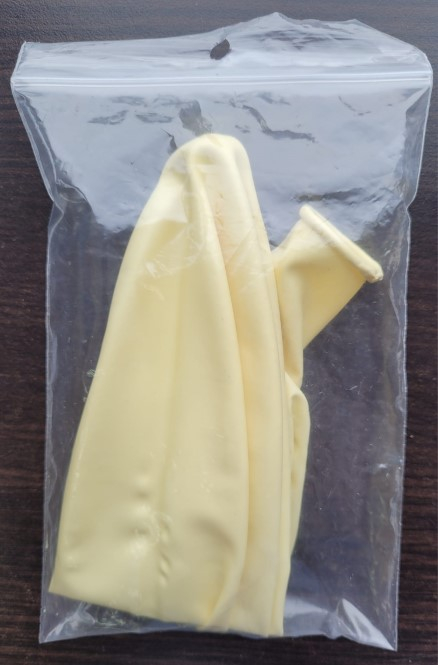 Balon latex jumbo ivoire / ivory 83 cm [4]