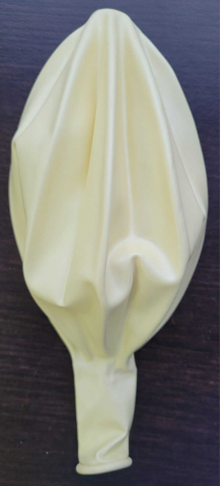 Balon latex jumbo ivoire / ivory metalizat 83 cm [3]