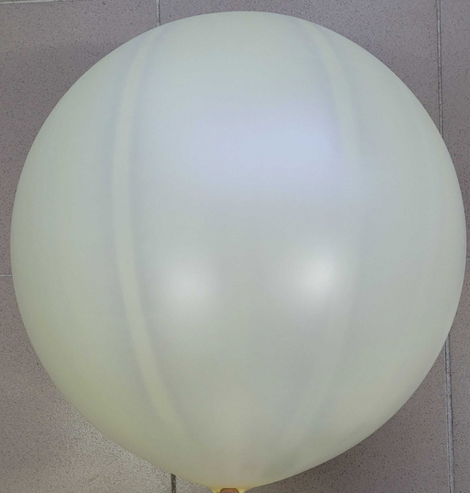 Balon latex jumbo ivoire / ivory metalizat 83 cm [2]