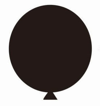 Balon latex jumbo negru 90 cm [5]