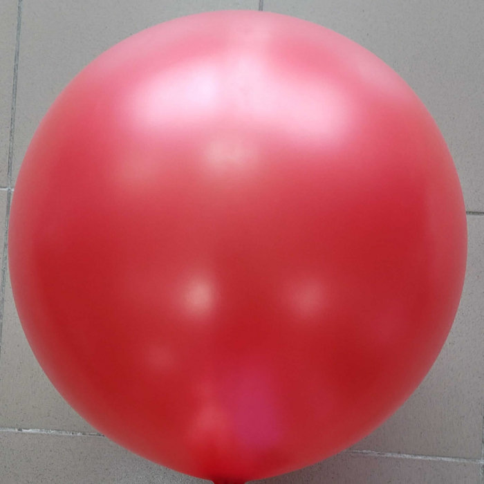 Balon latex jumbo rosu metalizat 83 cm [2]