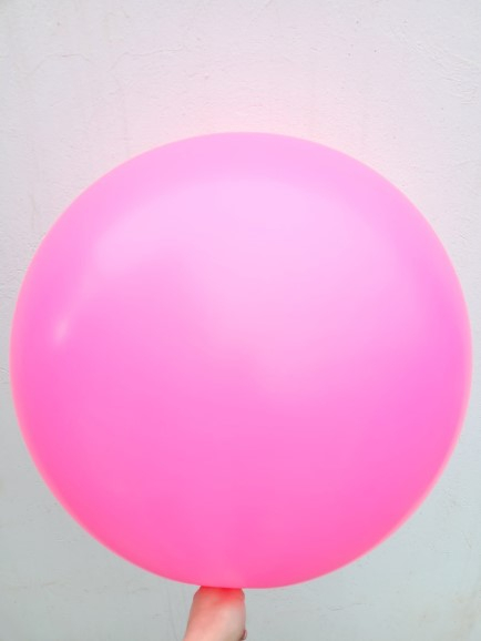 Balon latex jumbo roz aprins 90 cm [2]
