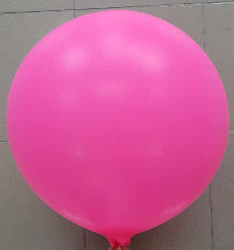 Balon latex jumbo roz aprins 90 cm [5]