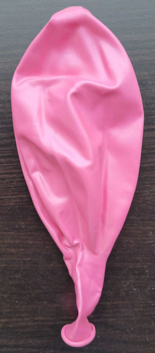 Balon latex jumbo roz metalizat 83 cm [3]