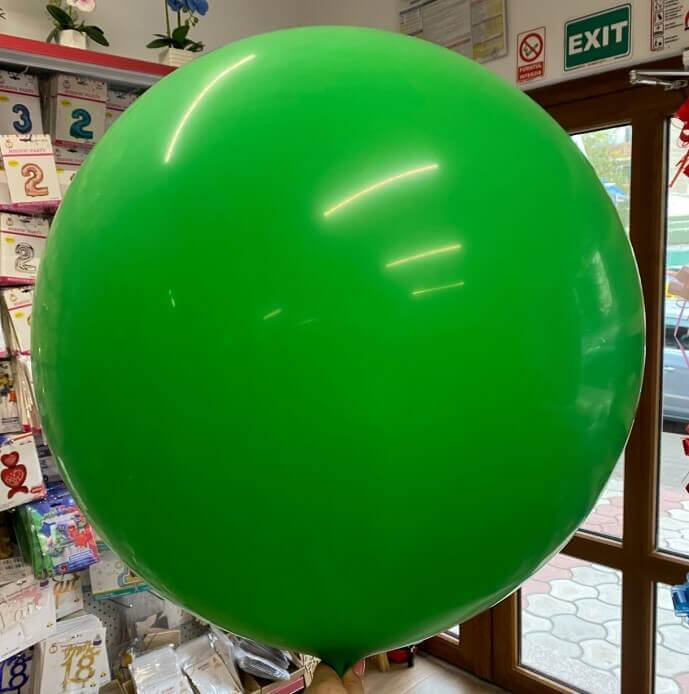 Balon latex jumbo verde 90 cm [3]