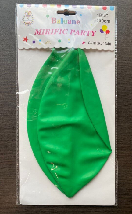 Balon latex jumbo verde 90 cm [5]