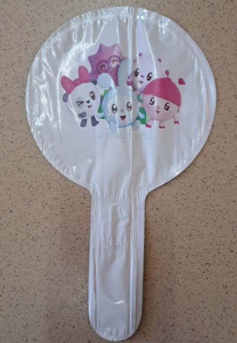 Balon rotund alb personalizabil Baby Riki tort 12 cm [5]