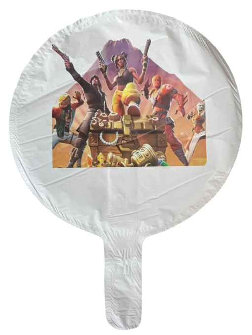 Balon rotund alb personalizabil Fortnite 24 cm [1]