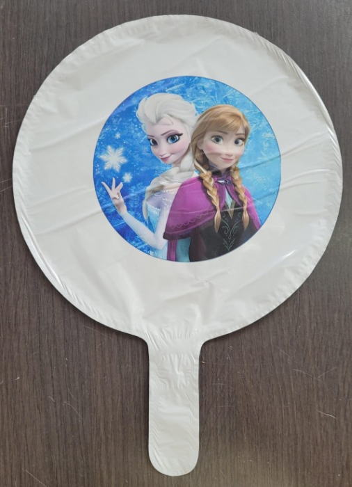 Balon rotund alb personalizabil Frozen 24 cm [2]