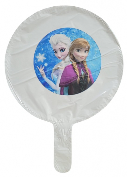 Balon rotund alb personalizabil Frozen 24 cm [1]