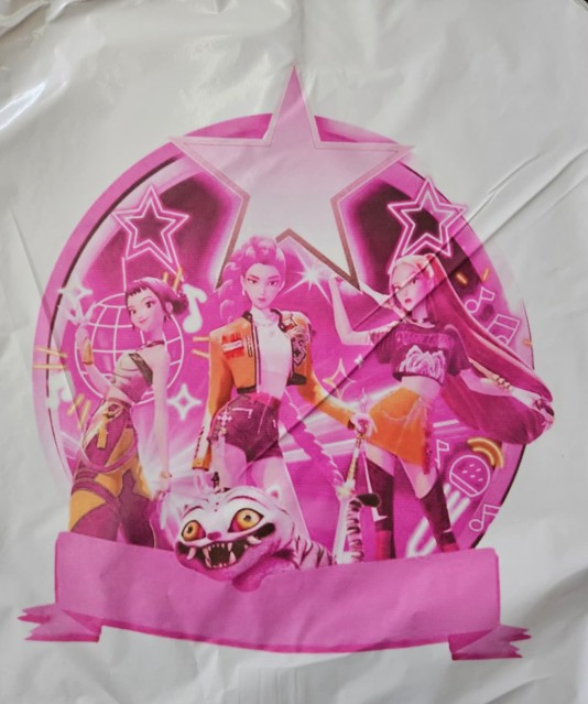 Balon rotund alb personalizabil Huntrix 45 cm [3]