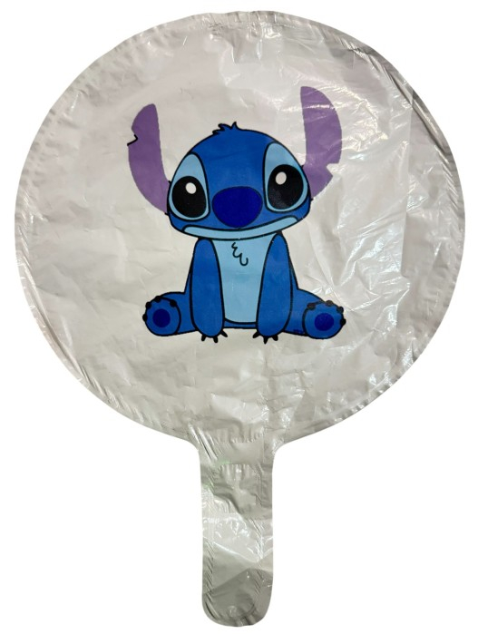 Balon rotund alb personalizabil Stitch 24 cm [2]