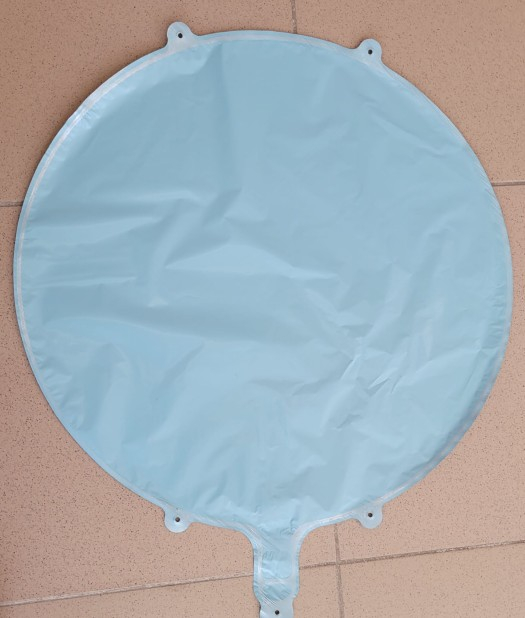 Balon rotund albastru personalizabil 45 cm [2]