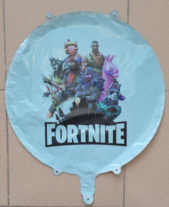 Balon rotund albastru personalizabil Fortnite 45 cm [2]