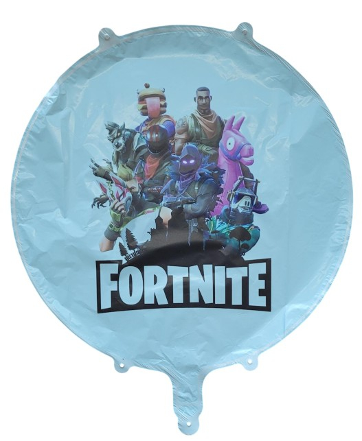 Balon rotund albastru personalizabil Fortnite 45 cm [1]