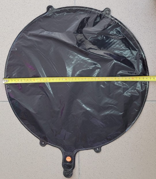 Balon rotund negru personalizabil 45 cm [3]
