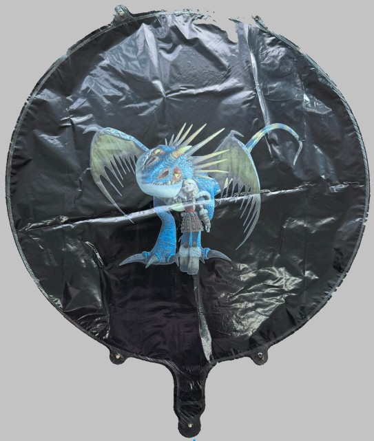 Balon rotund negru personalizabil 45 cm [7]