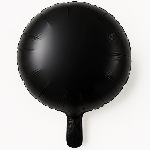 Balon rotund negru personalizabil 45 cm [1]