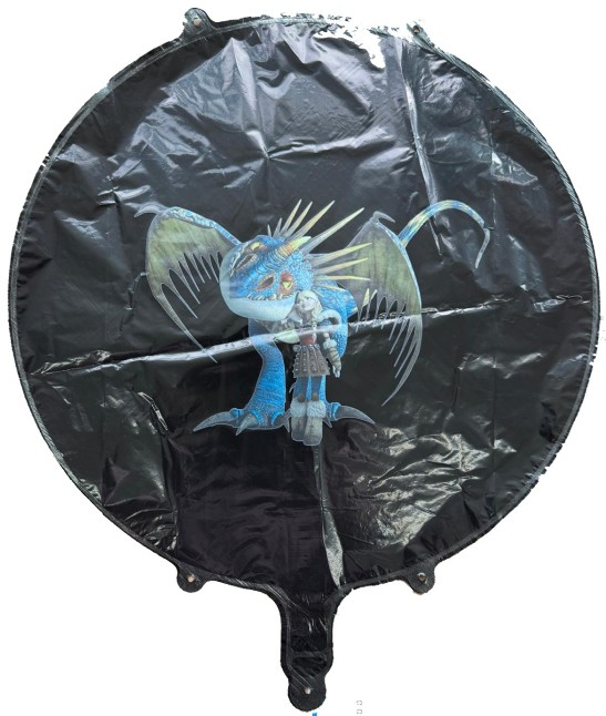 Balon rotund negru personalizabil 45 cm [9]