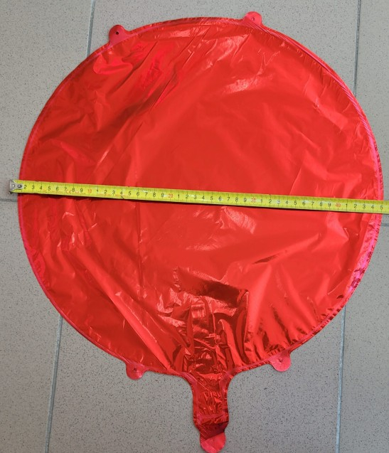 Balon rotund rosu personalizabil 45 cm [3]
