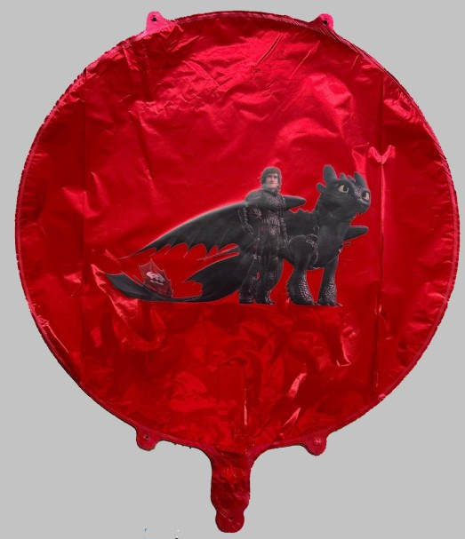 Balon rotund rosu personalizabil 45 cm [8]