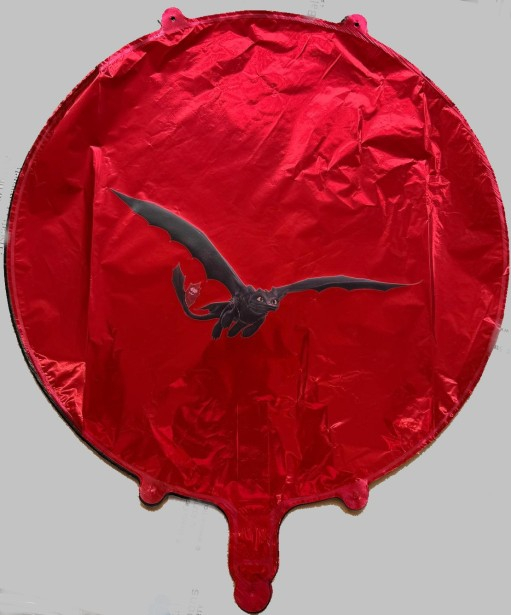 Balon rotund rosu personalizabil 45 cm [9]
