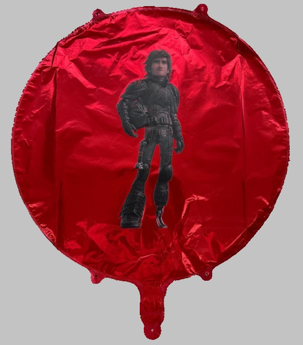 Balon rotund rosu personalizabil 45 cm [7]