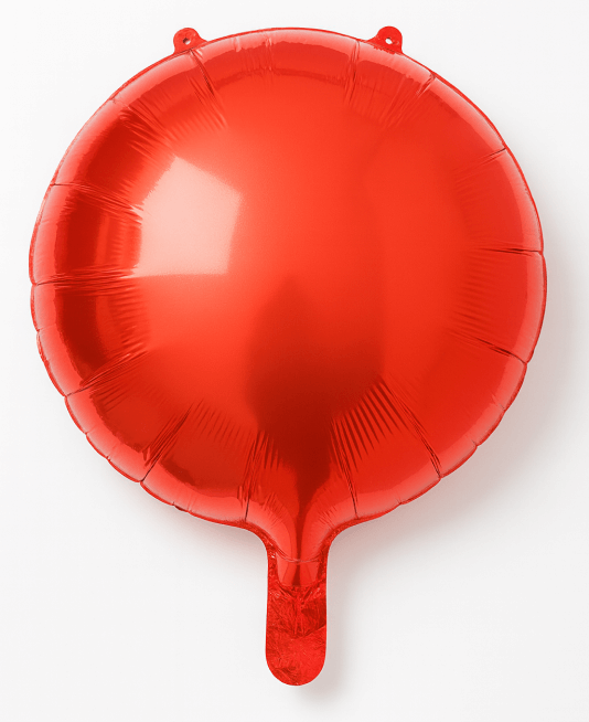 Balon rotund rosu personalizabil 45 cm [1]