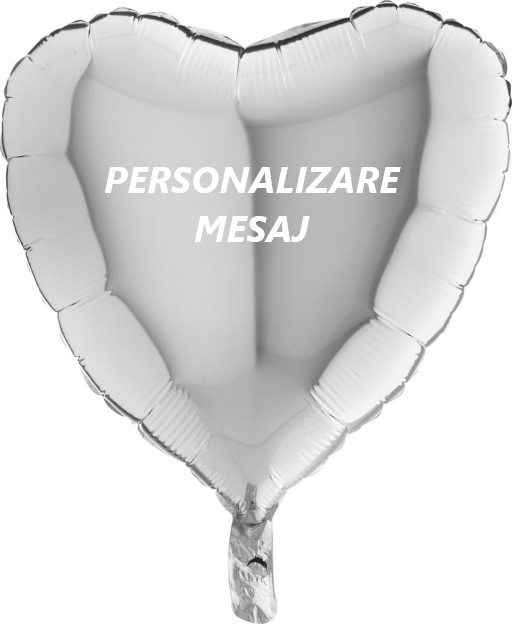 Baloane folie inimi personalizate 45cm