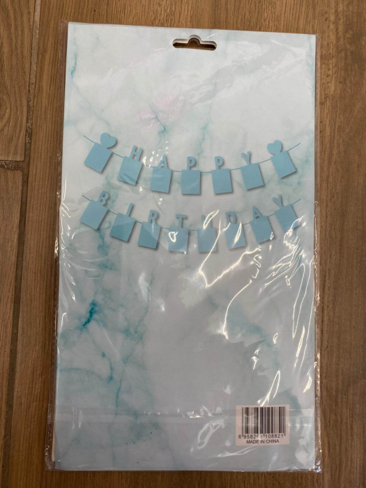 Banner foto Happy Birthday albastru 2.5m [4]