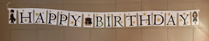 Banner Happy Birthday Harry Potter 19.5 x240 cm [2]