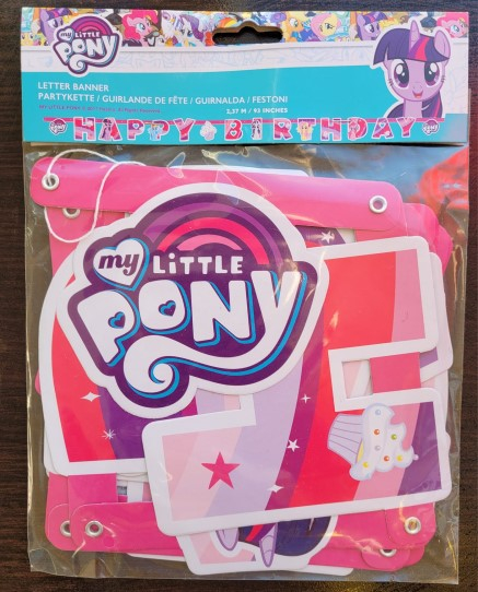 Banner Happy Birthday My Little Pony / Micul Poney 13 x 200 cm [3]