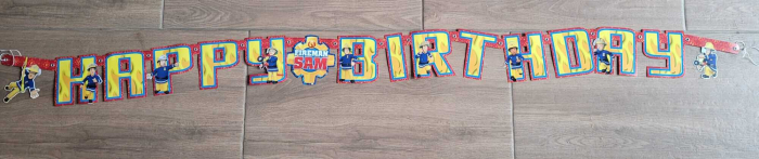 Ghirlanda pompierului Sam "Happy Birthday", Fundag, 1.80 m [2]