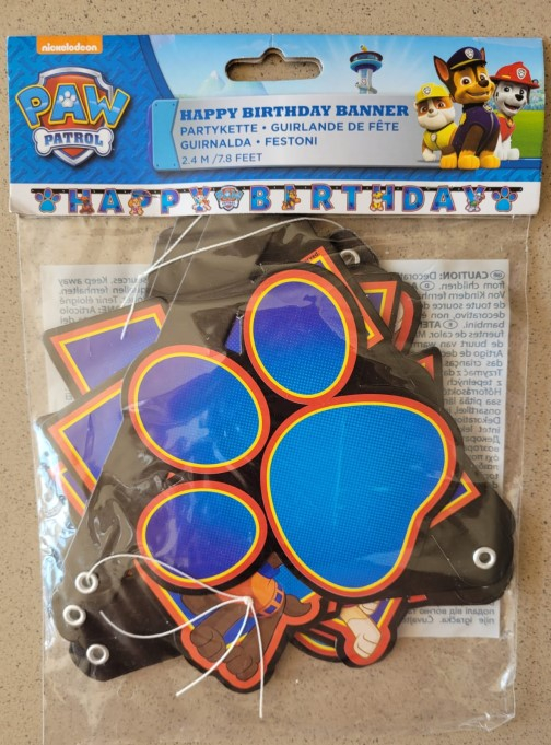 Banner Paw Patrol / Patrula Catelusilor Happy Birthday 12 X 240 cm [4]