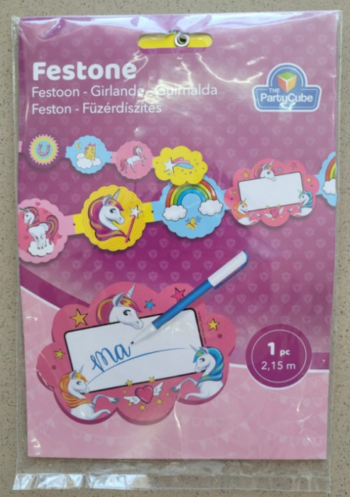 Banner unicorn roz 215 cm [4]