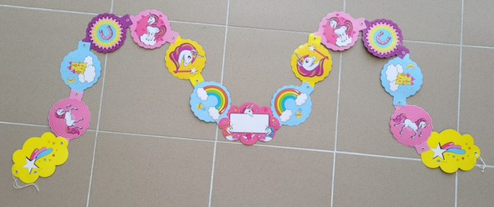Banner unicorn roz 215 cm [2]