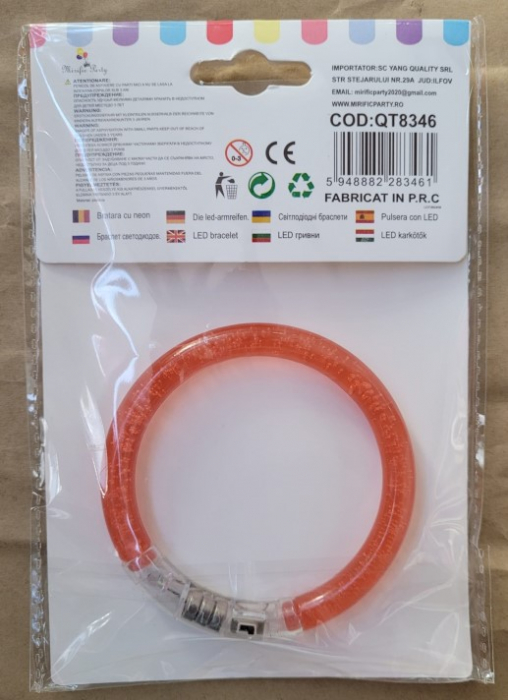 Bratara led neon fosforescenta si lumini [3]