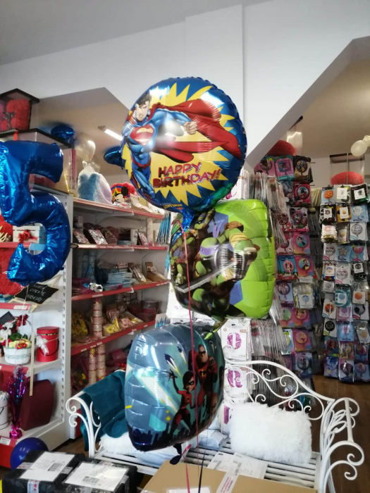 Buchet 3 baloane cu heliu Supereroi Supeerman, Testoasele ninja, Transformers [6]