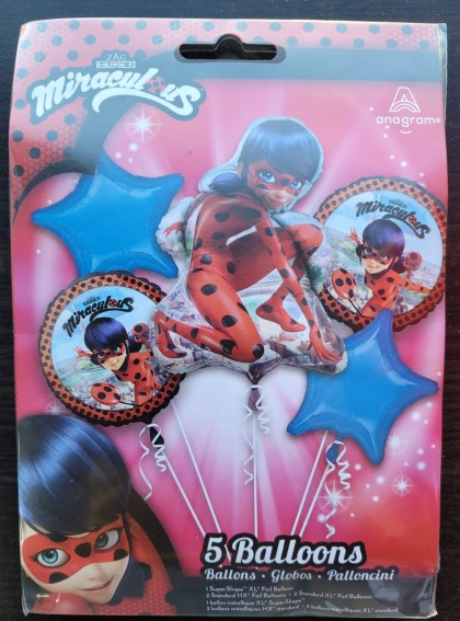 Buchet 5 baloane Ladybug - Miraculous [4]