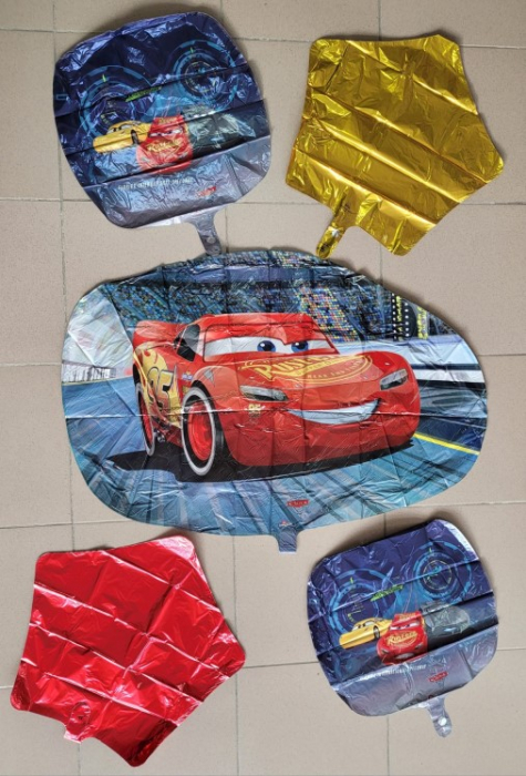 Buchet 5 baloane folie Cars Fulger McQueen [2]