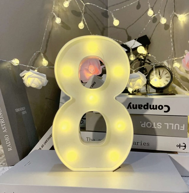 Cifre 18 led decor 21 cm [4]